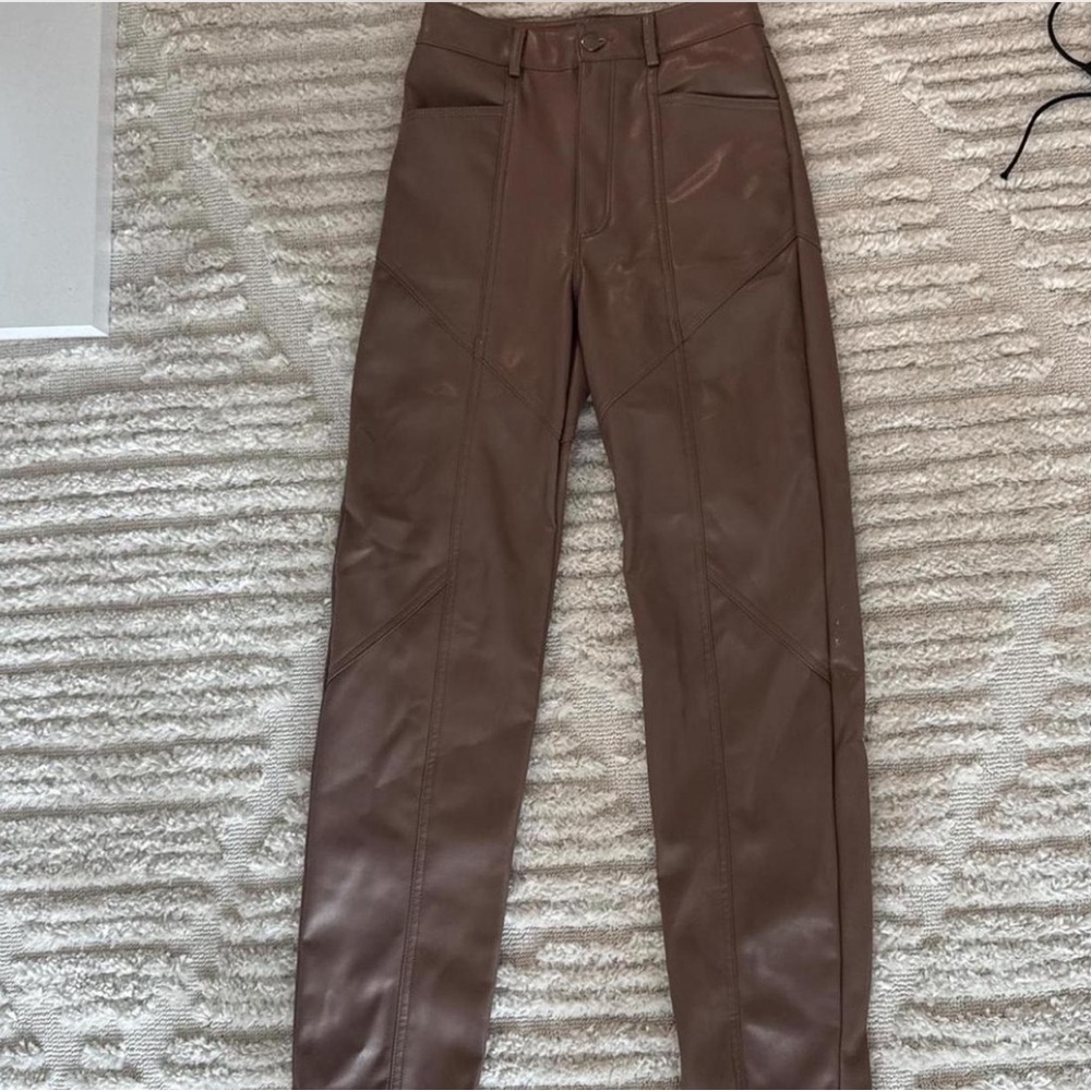 Brown Leather Pants